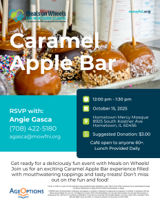 Carmel Apple Bar Event Flyer